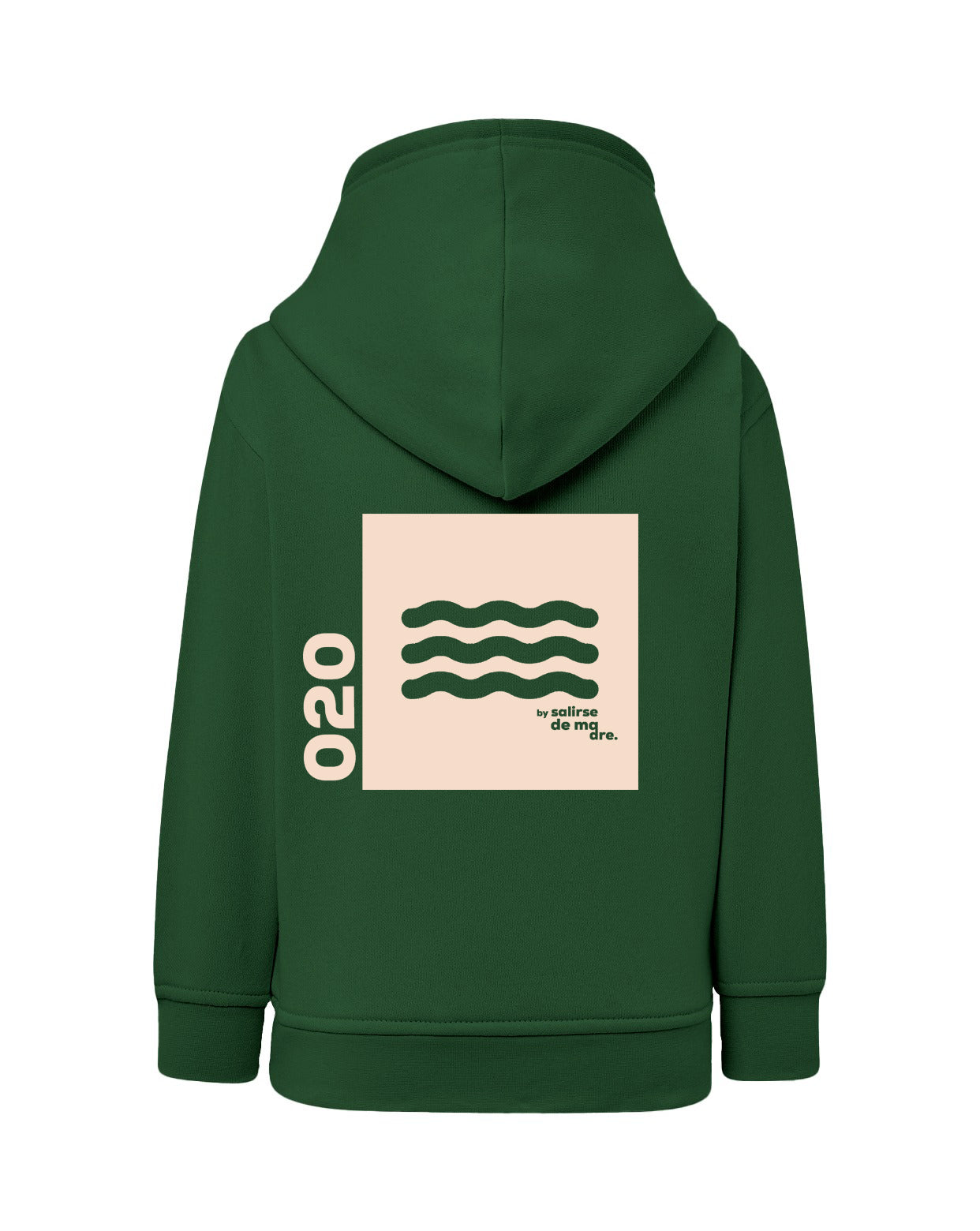 HOODIE "00" FOREST AND CREAM