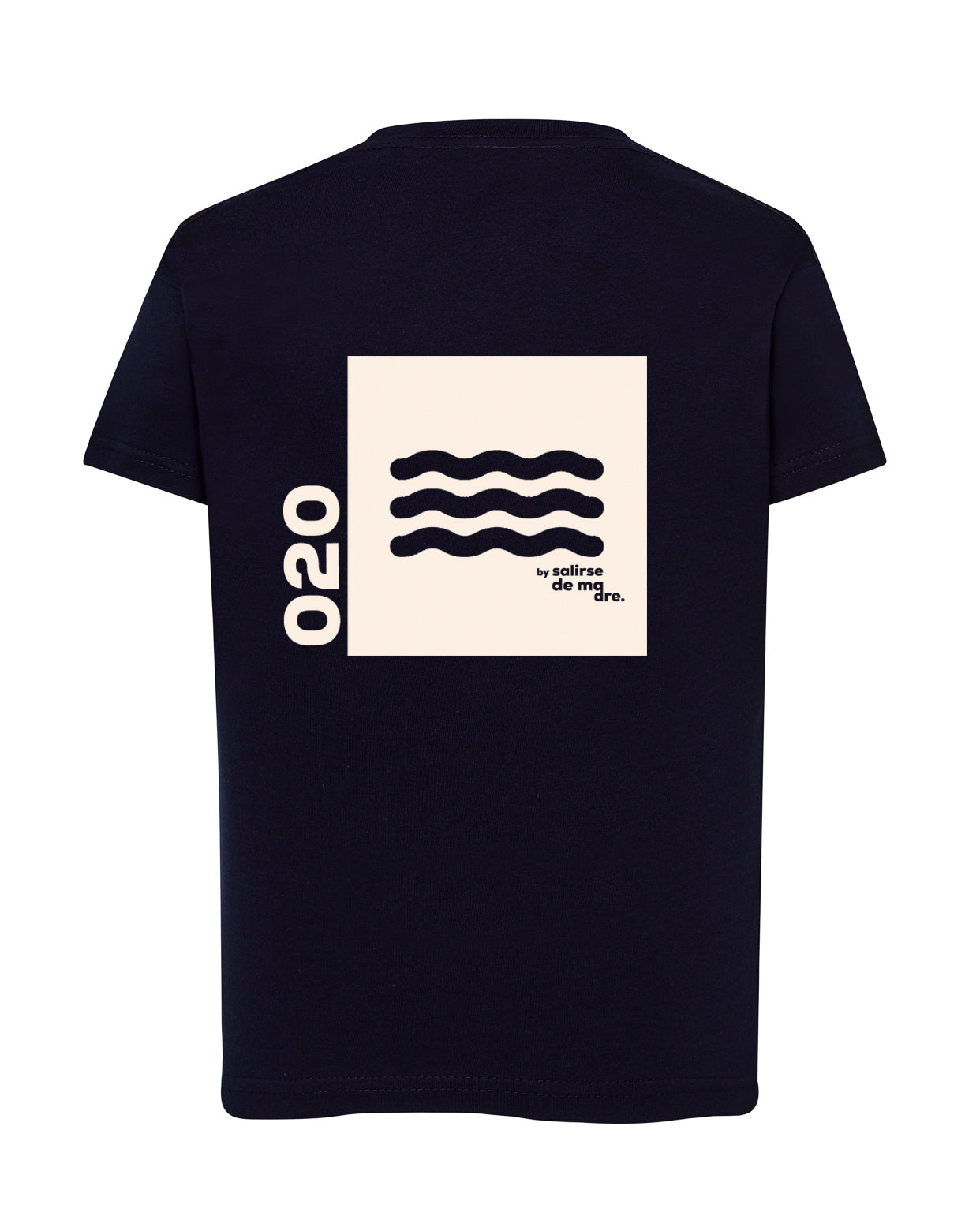 CAMISETA "00" AZUL NAVY AND CREAM