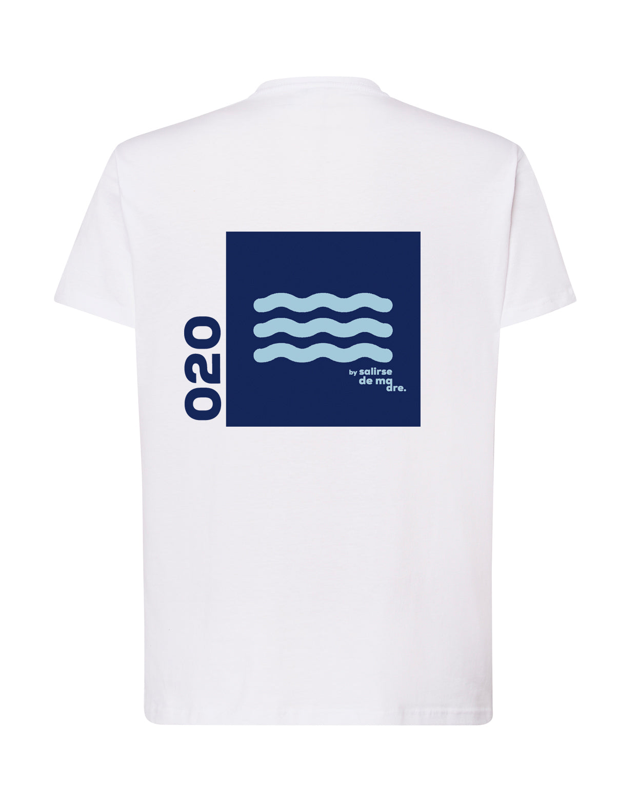CAMISETA "00" WHITE AND BLUE