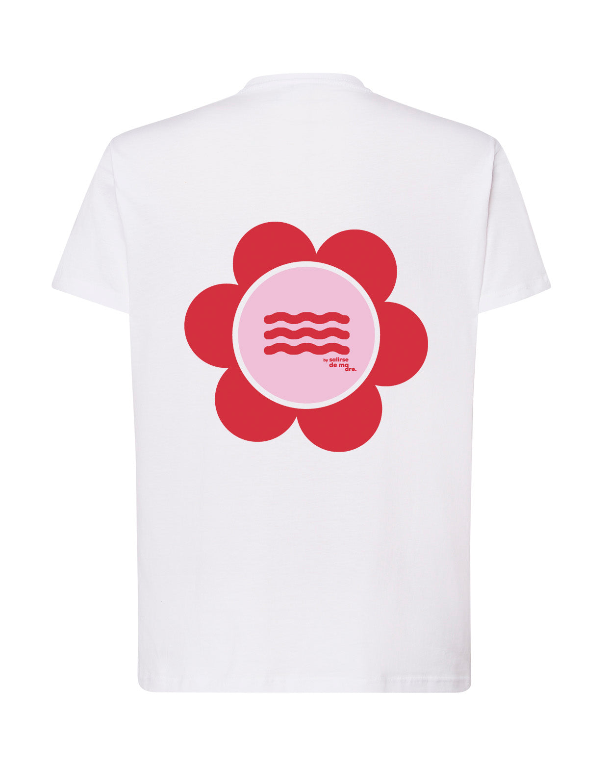CAMISETA BLANCA "SO MUCH FLOWERS" RED AND PINK