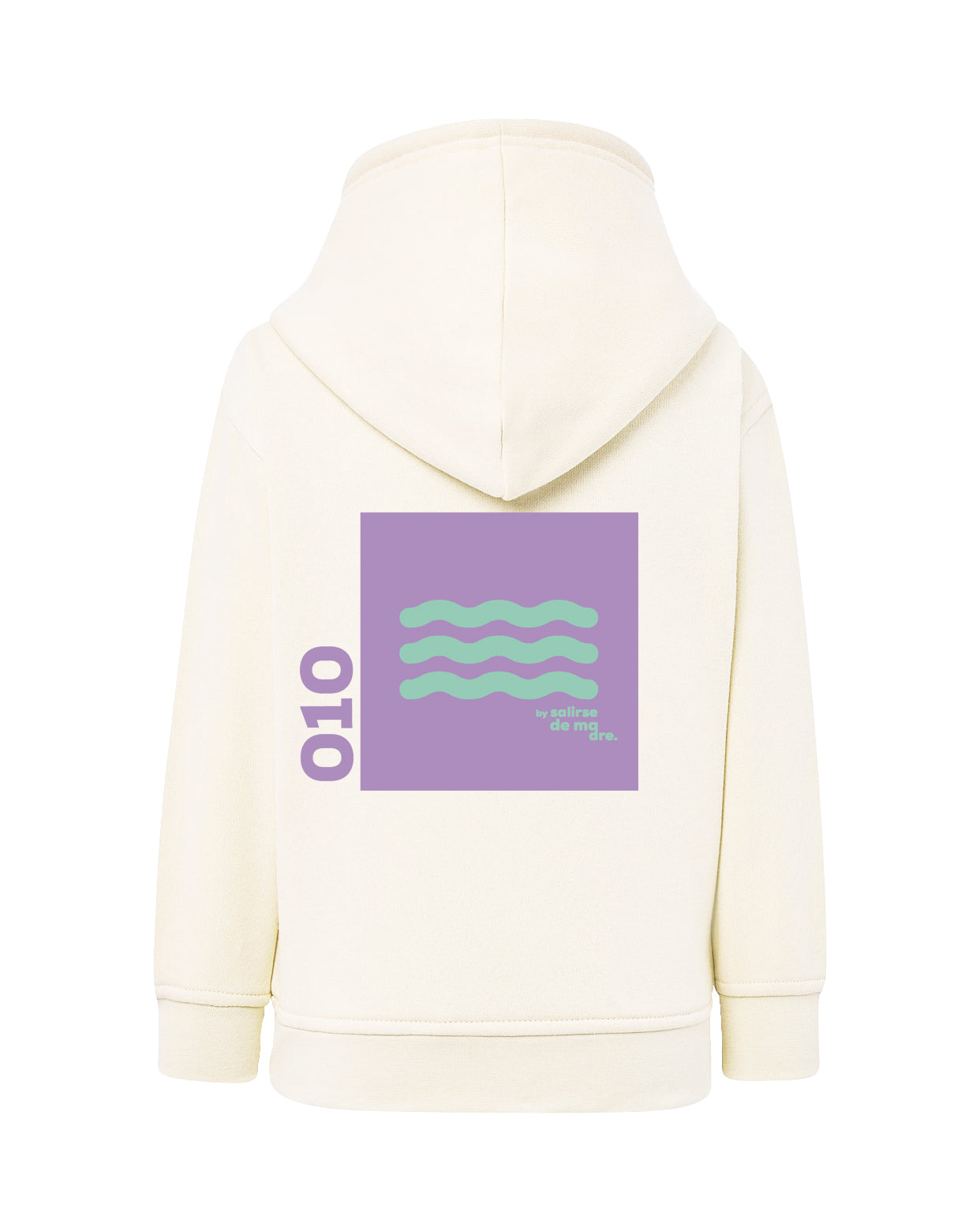 HOODIE "00" CREAM AND SOFT LILA