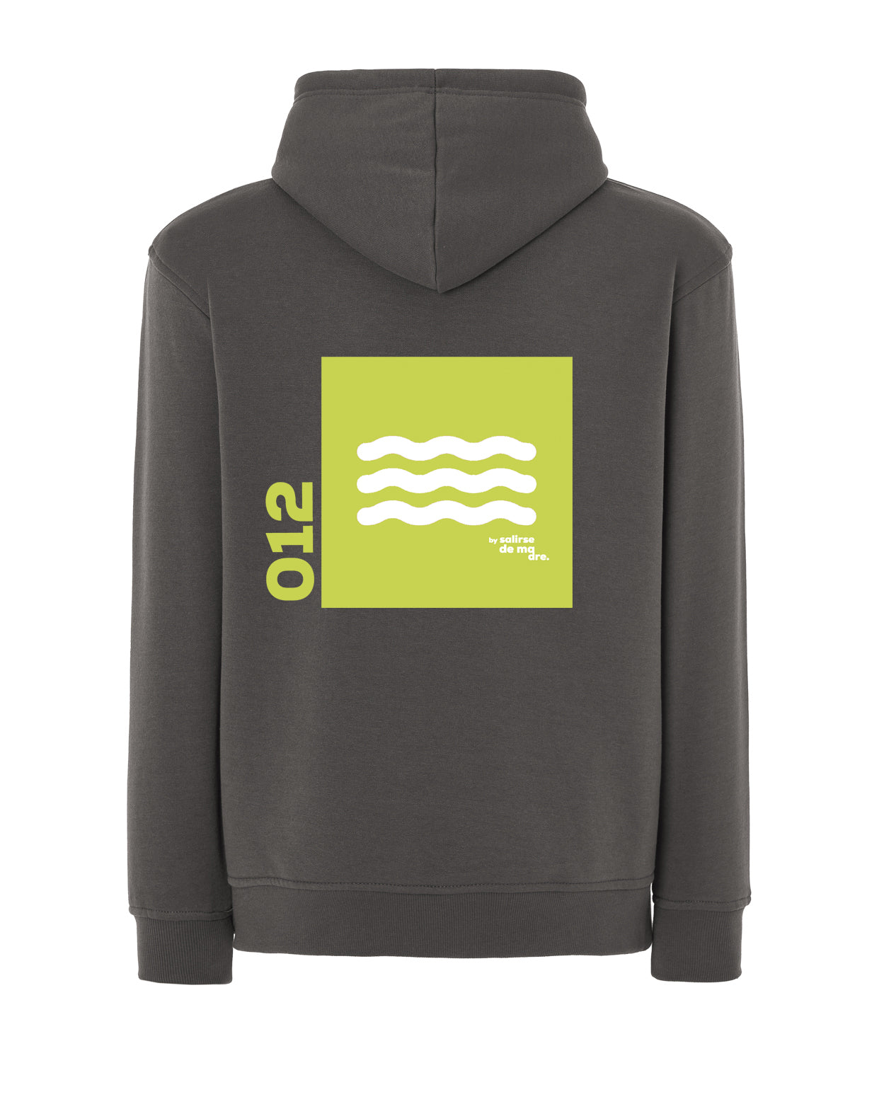 HOODIE "00" GRIS GRAFITO AND LIMA