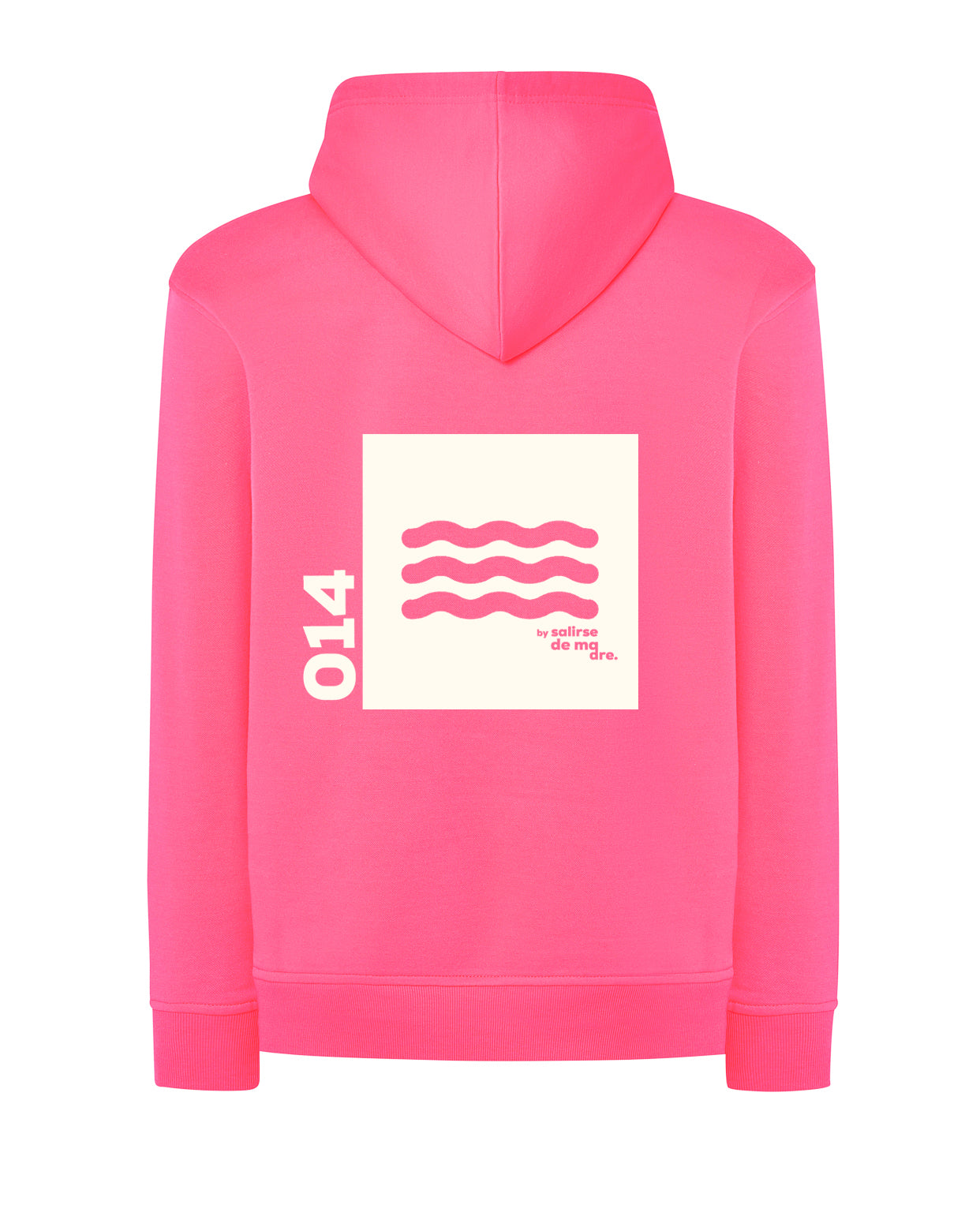 HOODIE BIG "00" FLUOR AND CREAM