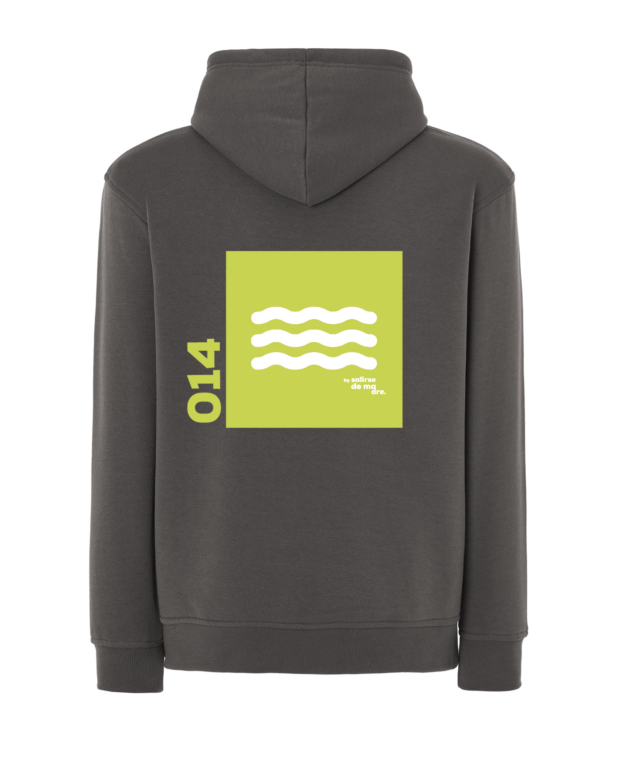 HOODIE "00" GRIS GRAFITO AND LIMA