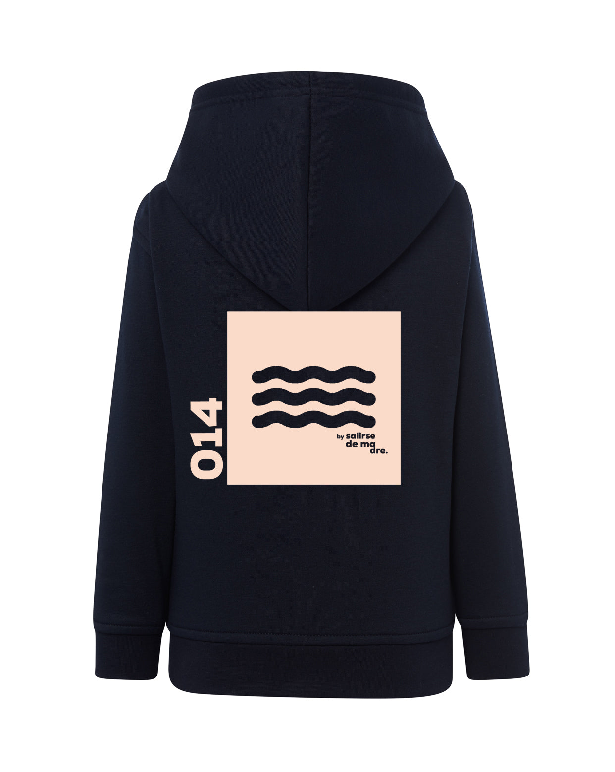 HOODIE "00" AZUL MARINO AND CREAM