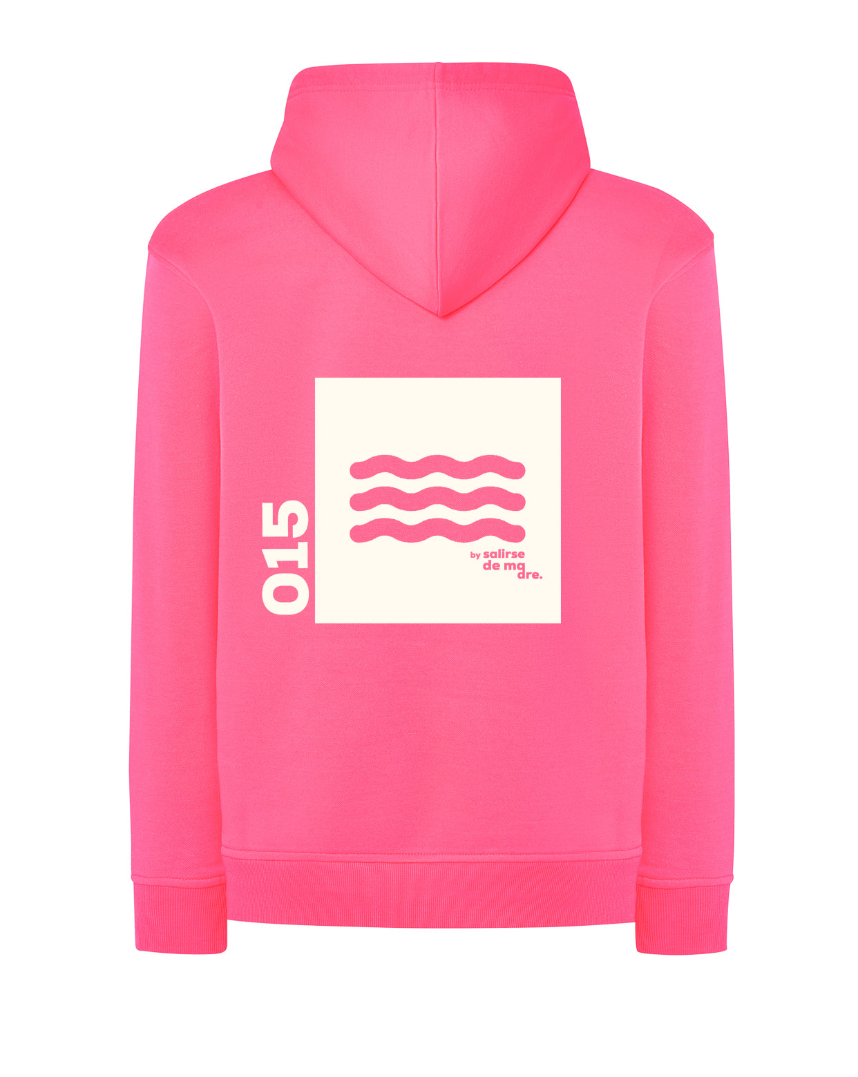 HOODIE BIG "00" FLUOR AND CREAM