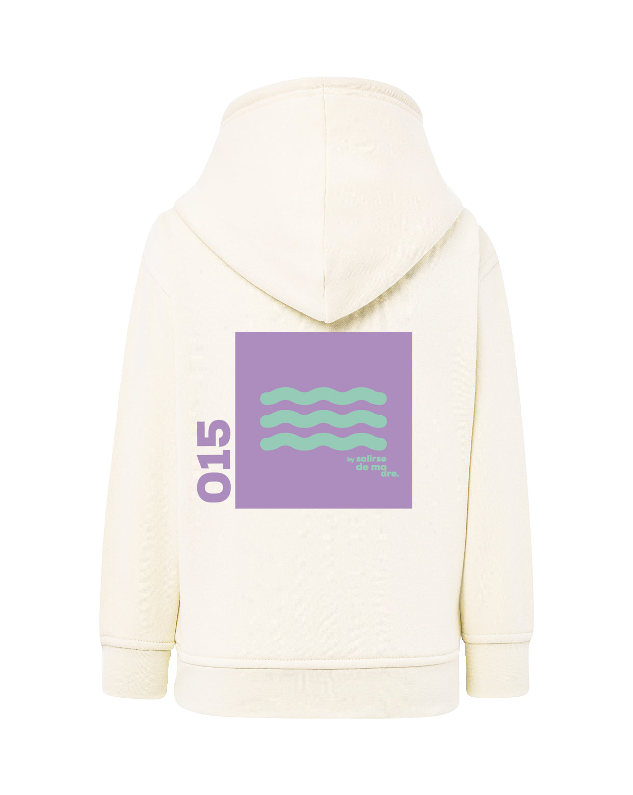 HOODIE "00" CREAM AND SOFT LILA