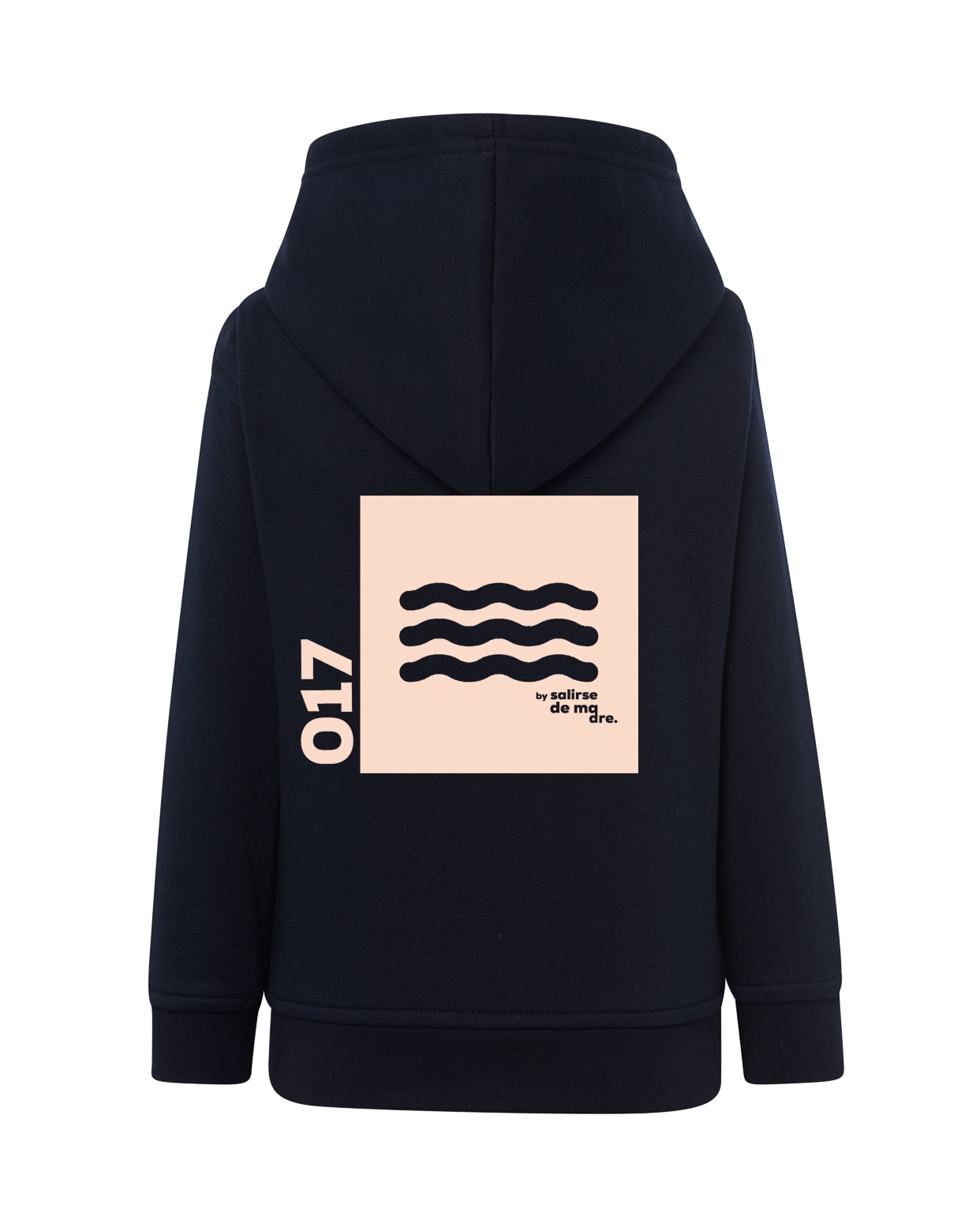 HOODIE "00" AZUL MARINO AND CREAM