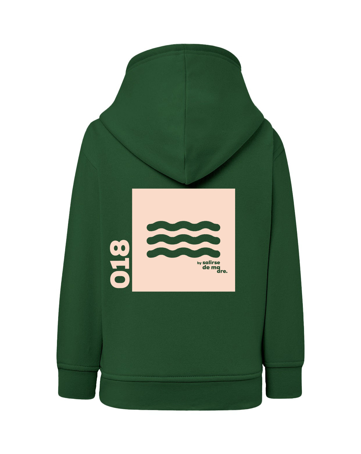 HOODIE "00" FOREST AND CREAM