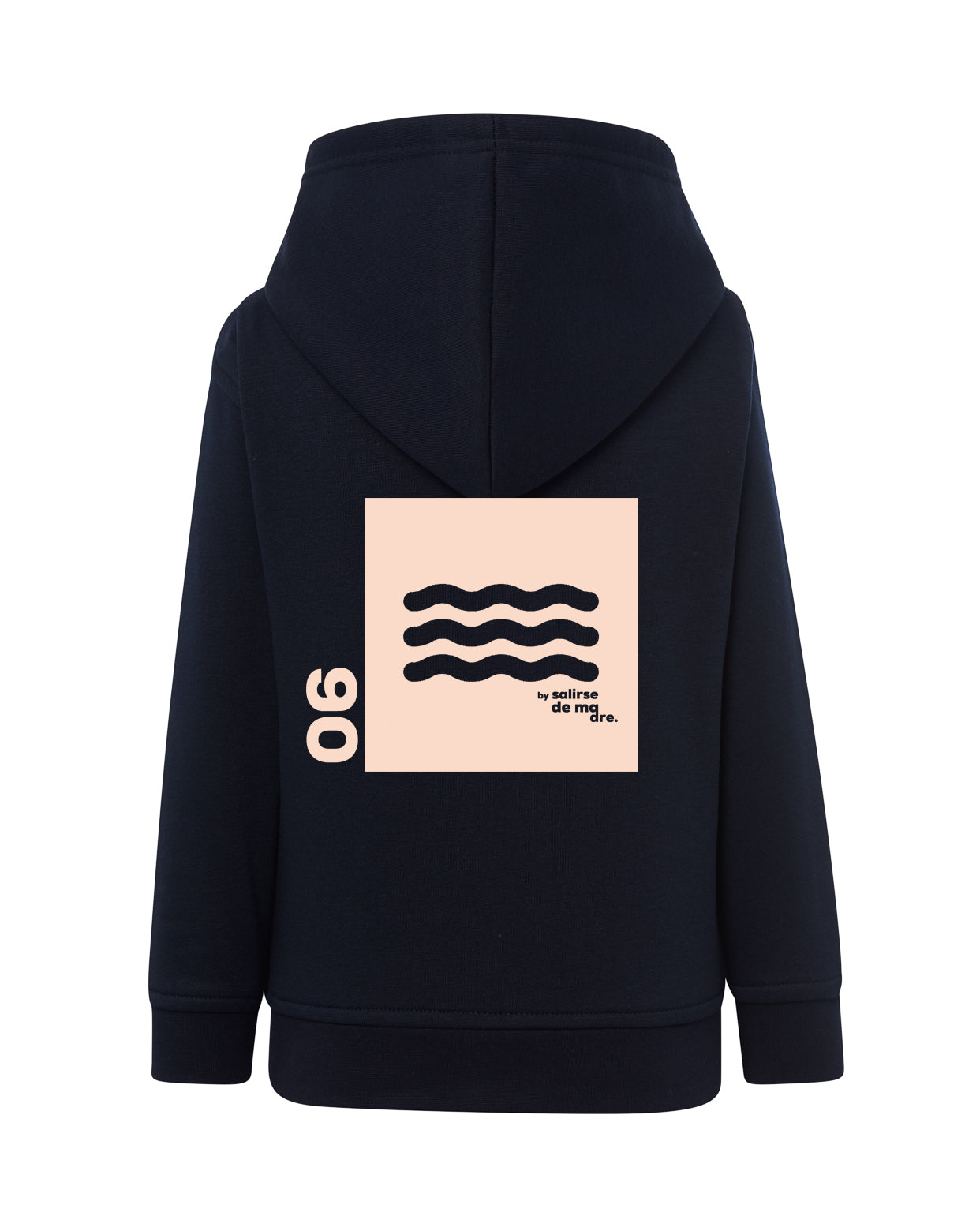 HOODIE "00" AZUL MARINO AND CREAM