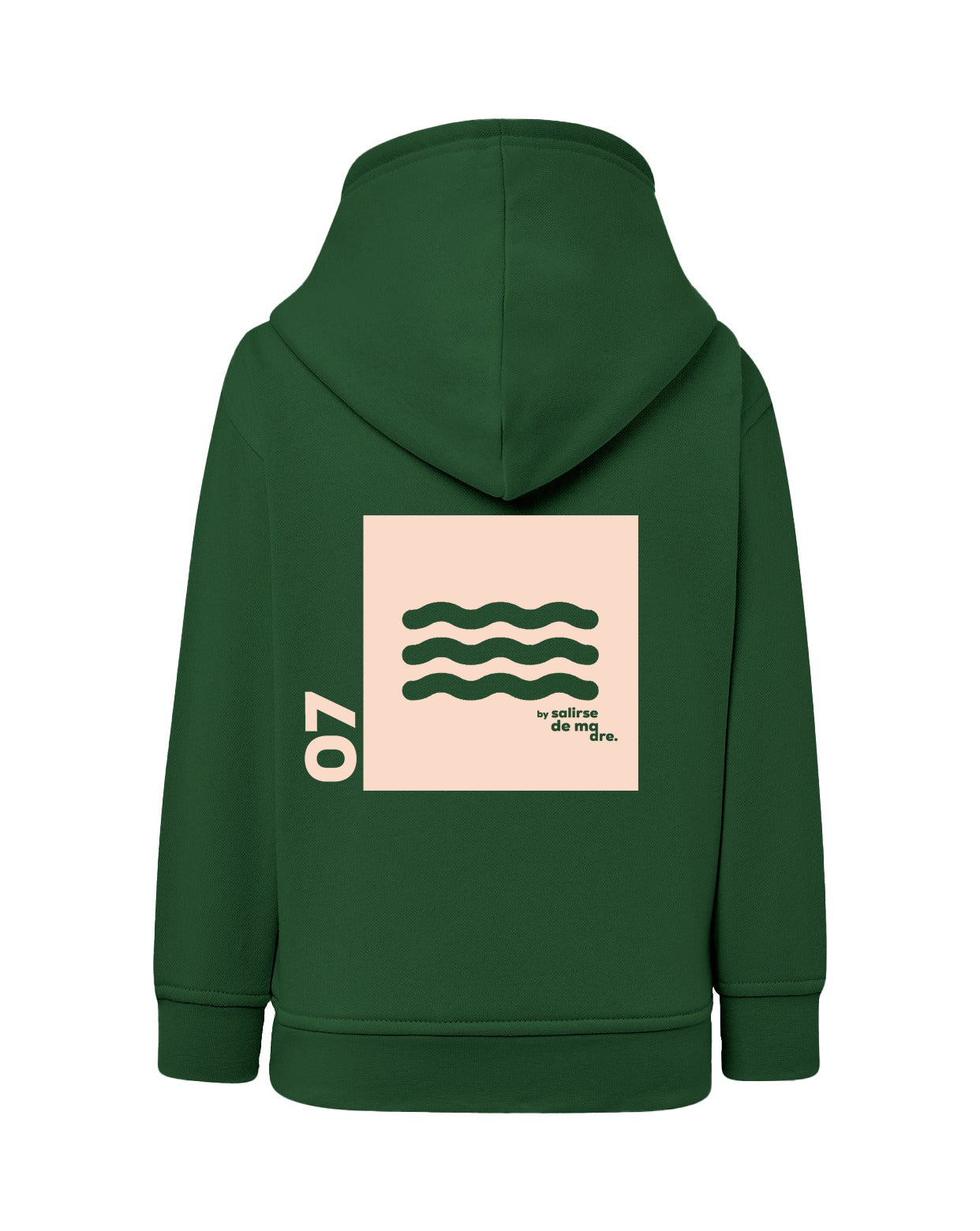 HOODIE "00" FOREST AND CREAM