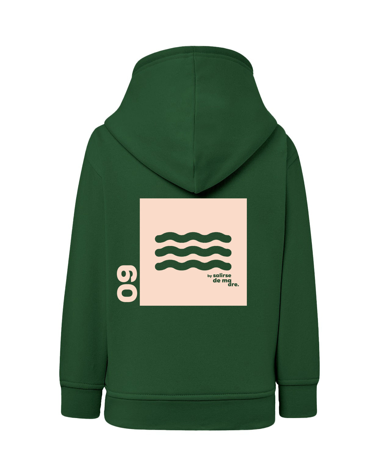 HOODIE "00" FOREST AND CREAM