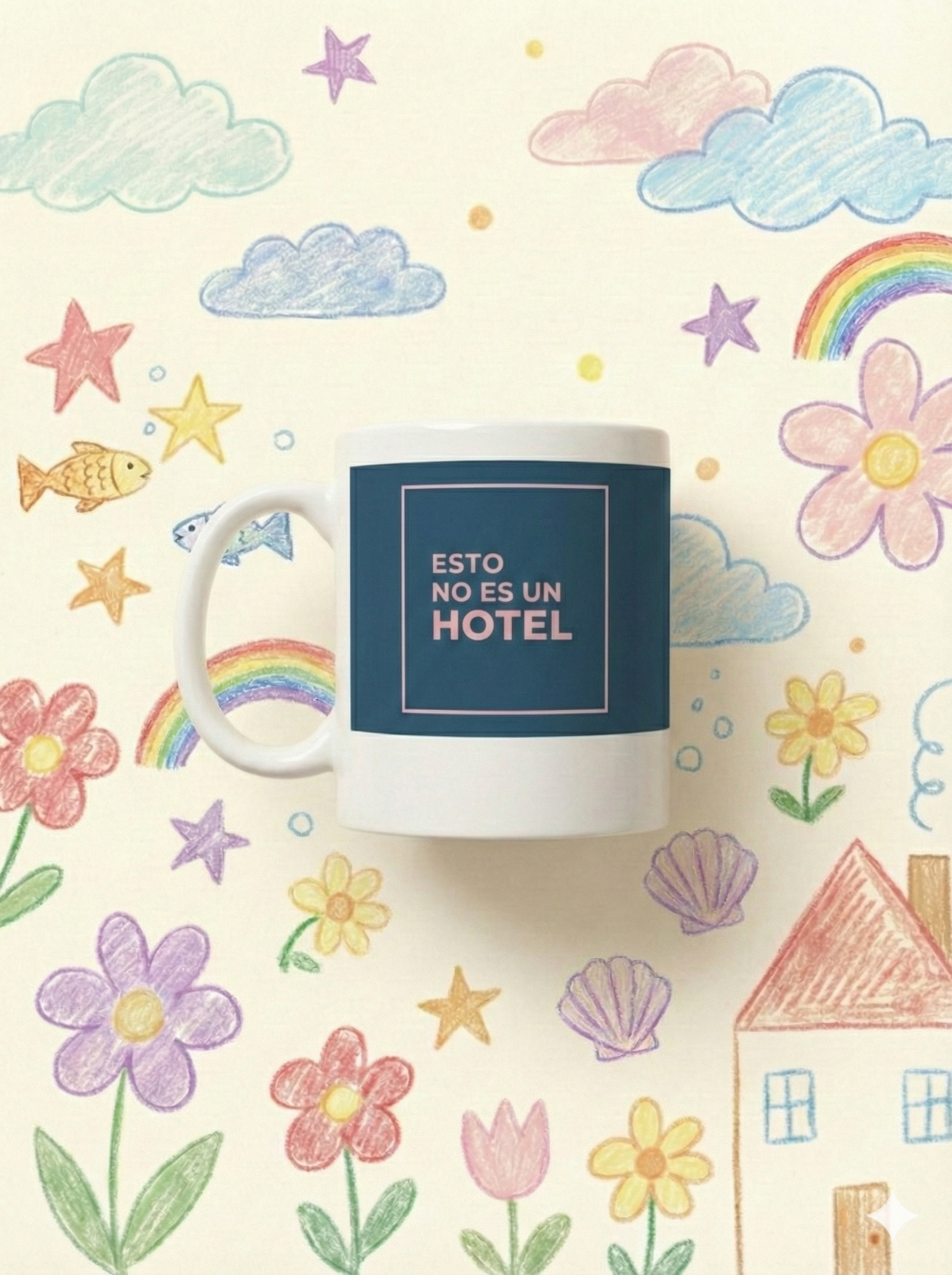 TAZA "ESTO NO ES UN HOTEL" AZUL