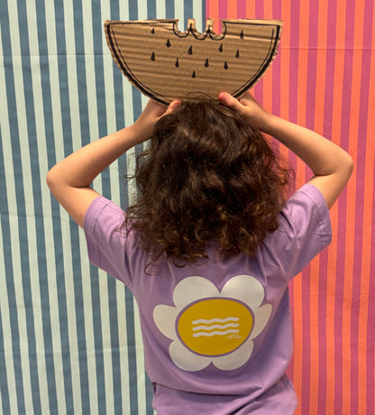 CAMISETA LAVANDA "SO MUCH FLOWERS" YELLOW DAISY