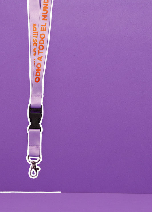 LANYARD "ODIO A TODO EL MUNDO"
