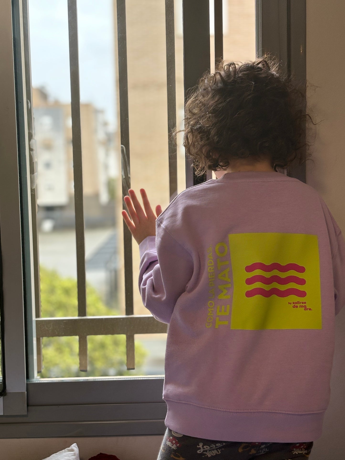 SUDADERA KIDS "COMO LA PIERDAS, TE MATO"
