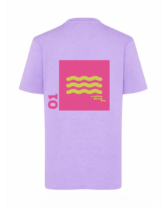 CAMISETA "00" LAVANDA AND FUCSIA