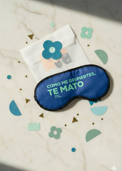 ANTIFAZ AZUL "COMO ME DESPIERTES, TE MATO"