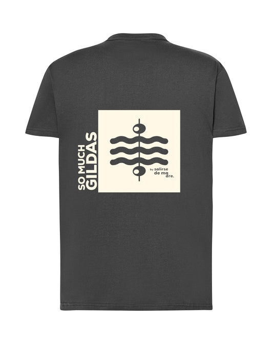 CAMISETA ADULTO "SO MUCH GILDAS" GRAFITO AND CREAM