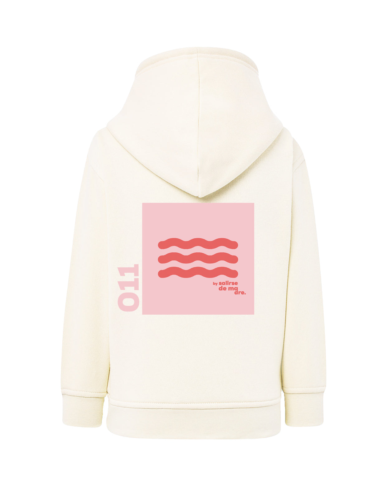 HOODIE "00" CREAM AND SOFT PINK