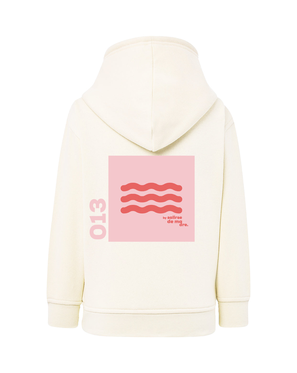 HOODIE "00" CREAM AND SOFT PINK