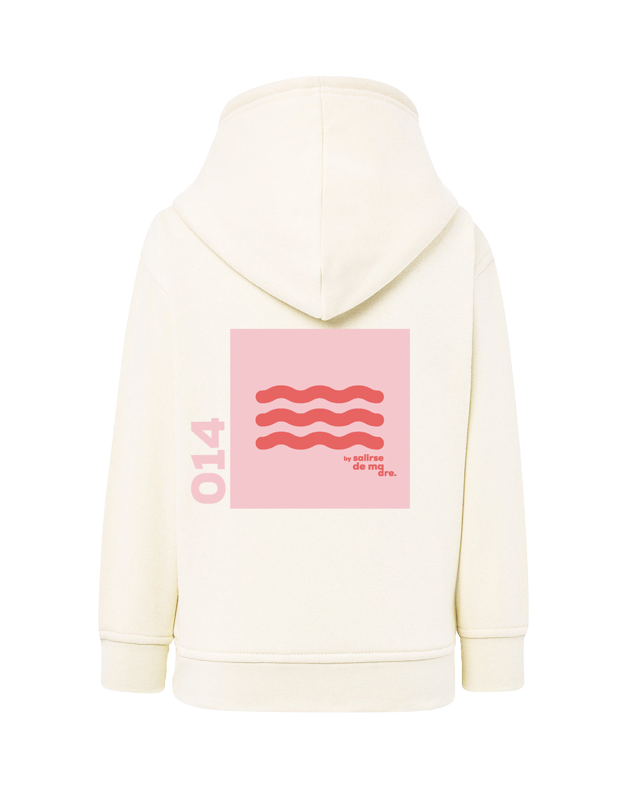 HOODIE "00" CREAM AND SOFT PINK