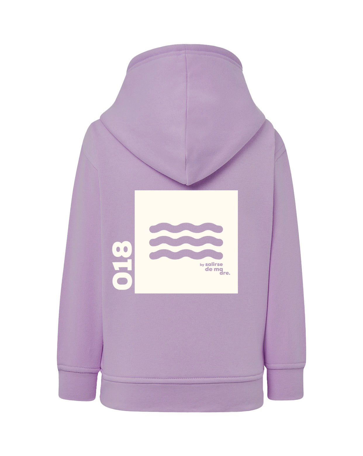 HOODIE "00" LAVANDA AND CREAM