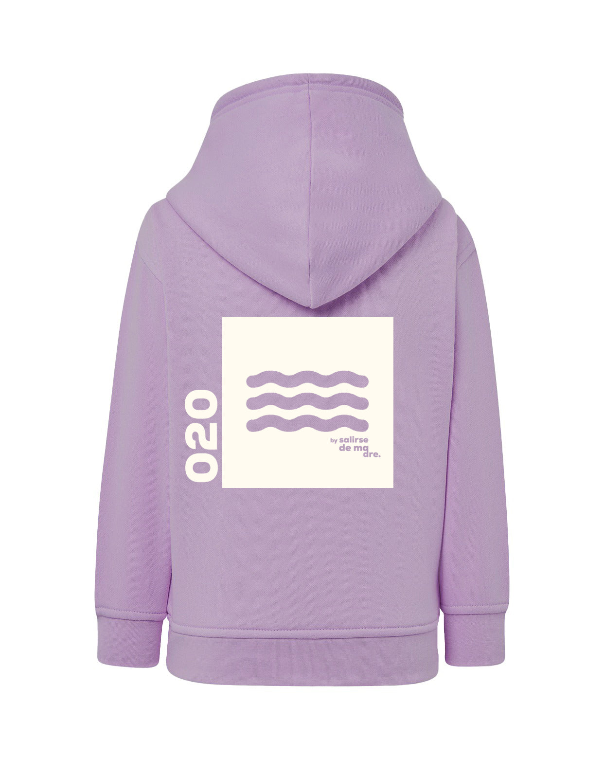HOODIE "00" LAVANDA AND CREAM