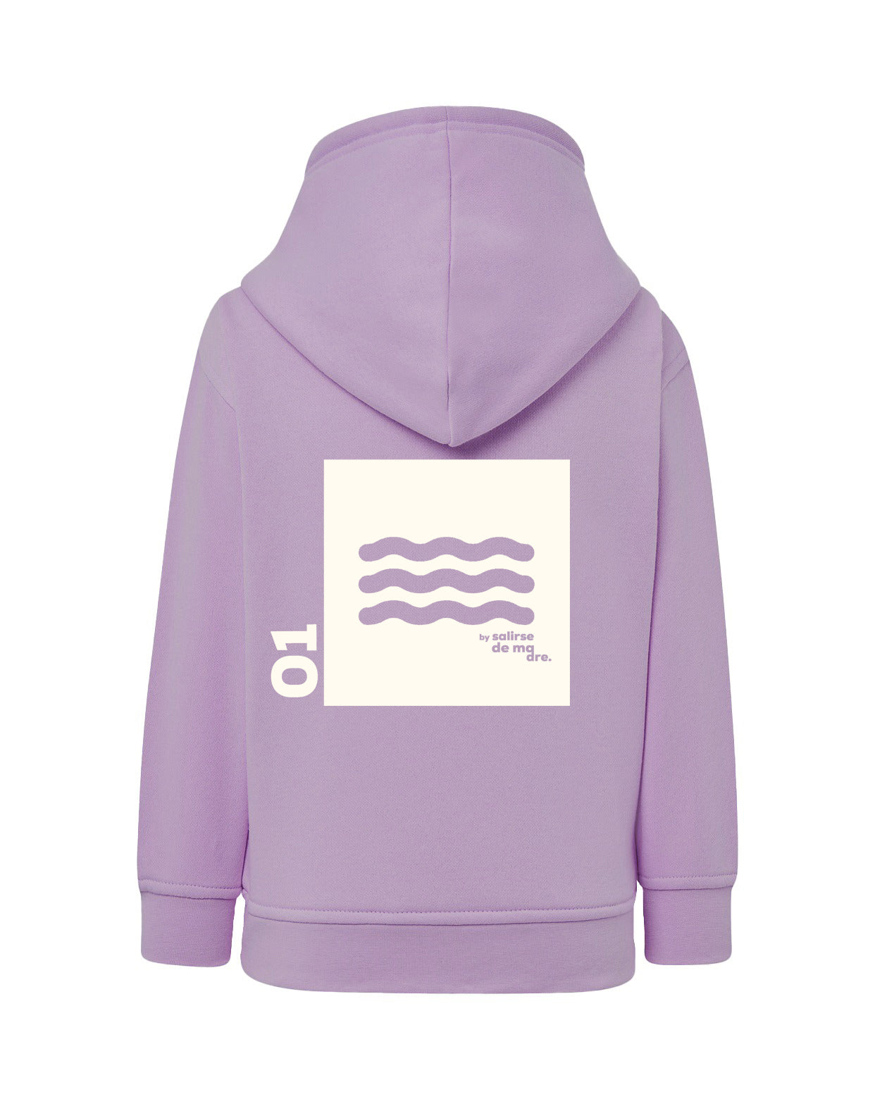 HOODIE "00" LAVANDA AND CREAM