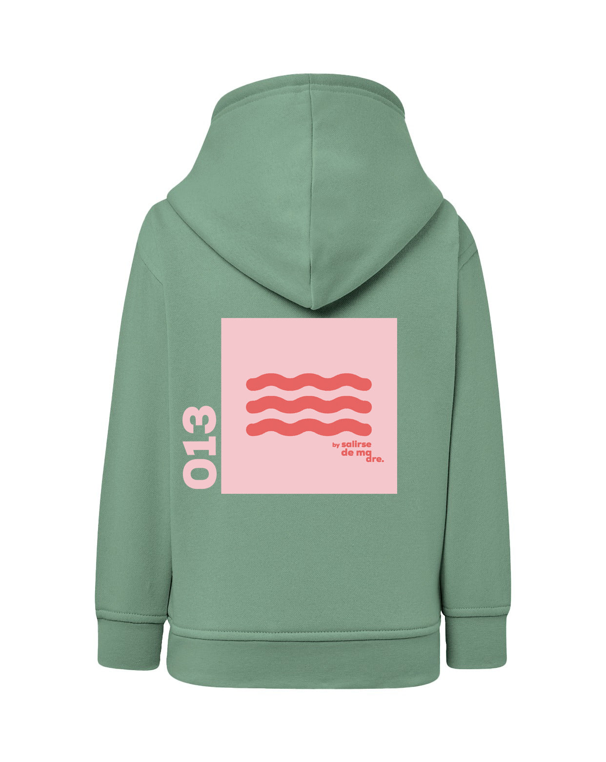 HOODIE "00" MINT AND SOFT PINK