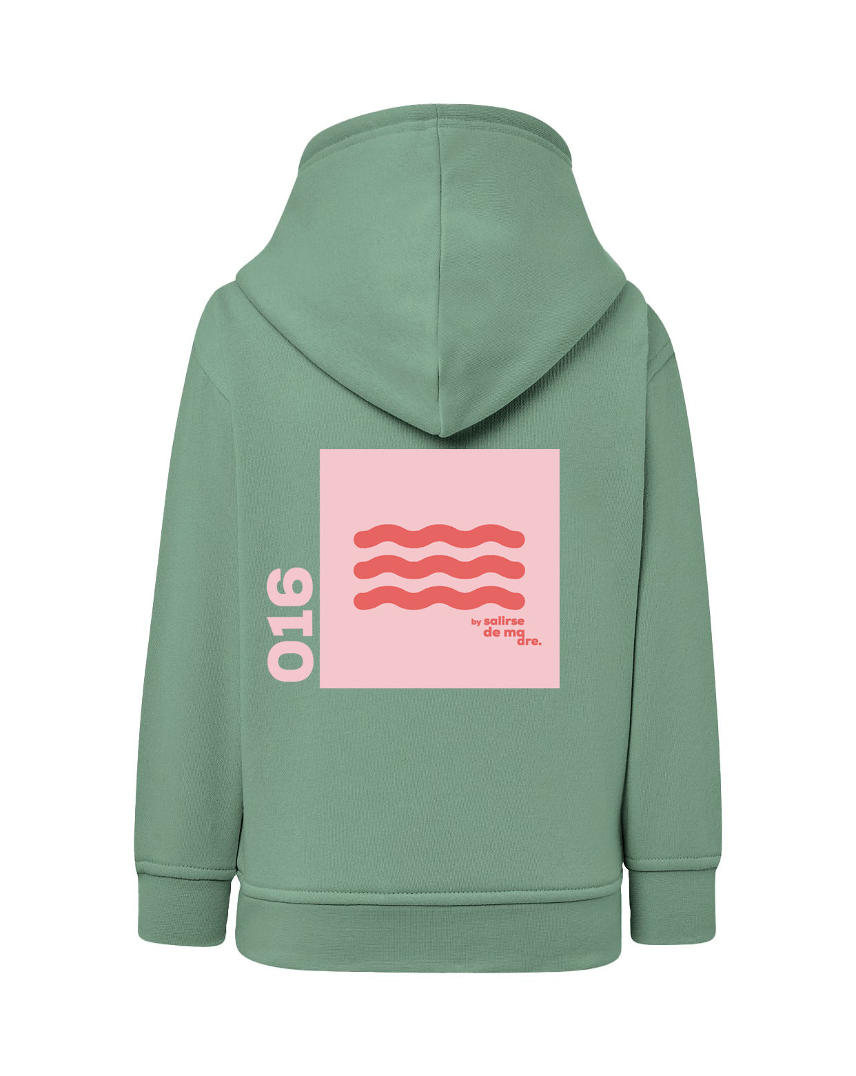 HOODIE "00" MINT AND SOFT PINK
