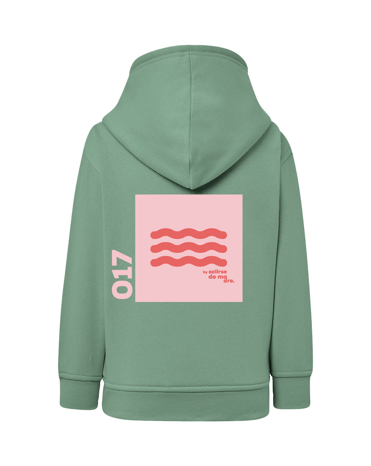 HOODIE "00" MINT AND SOFT PINK