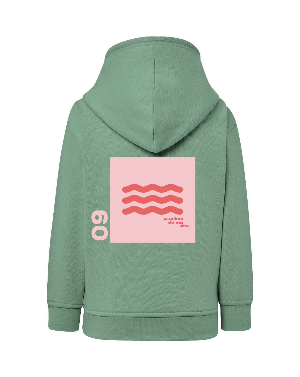 HOODIE "00" MINT AND SOFT PINK