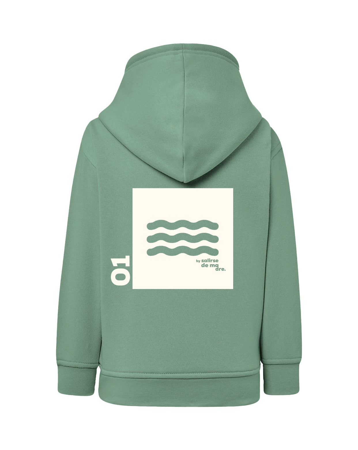 HOODIE "00" VERDE MINT AND CREAM