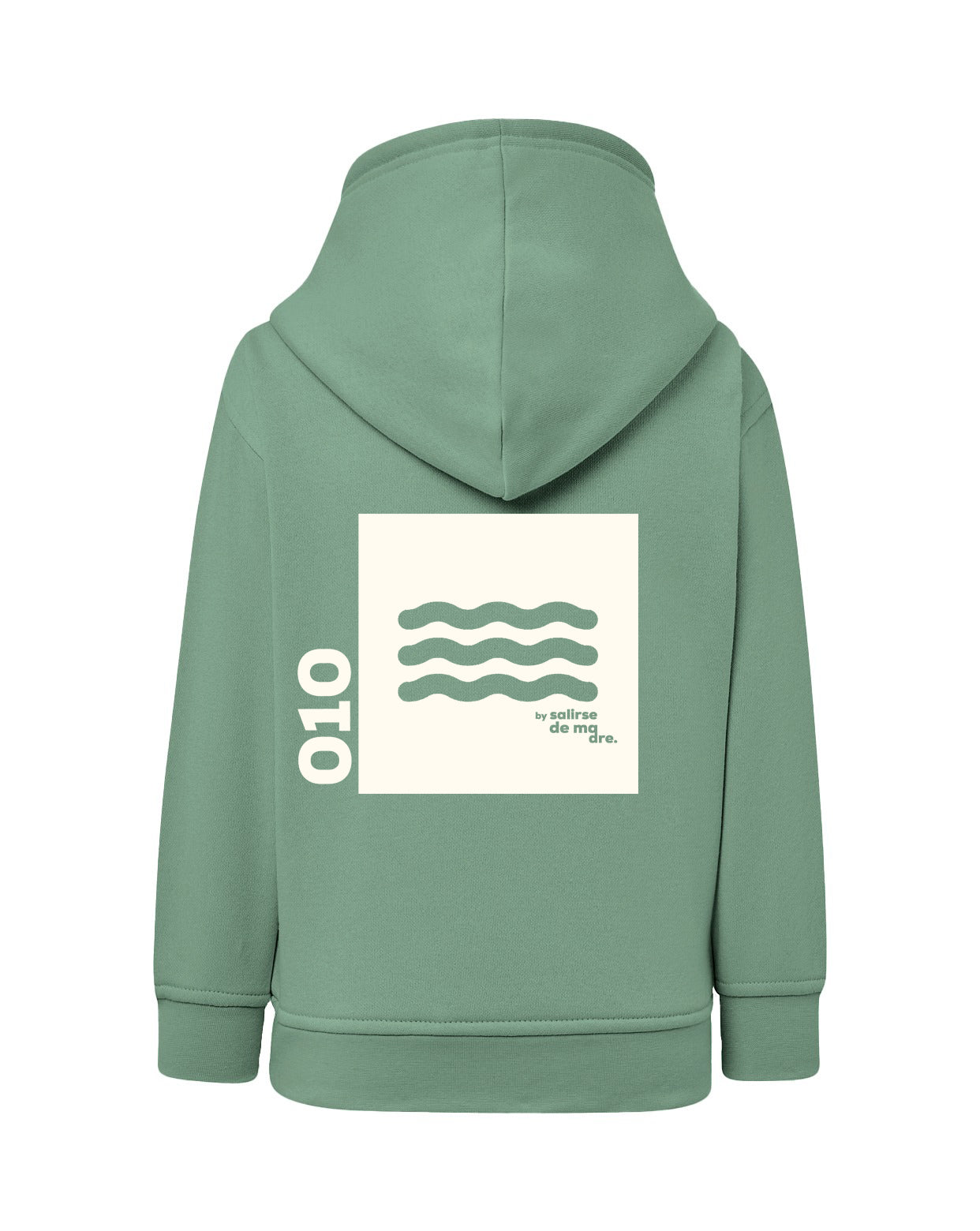 HOODIE "00" VERDE MINT AND CREAM