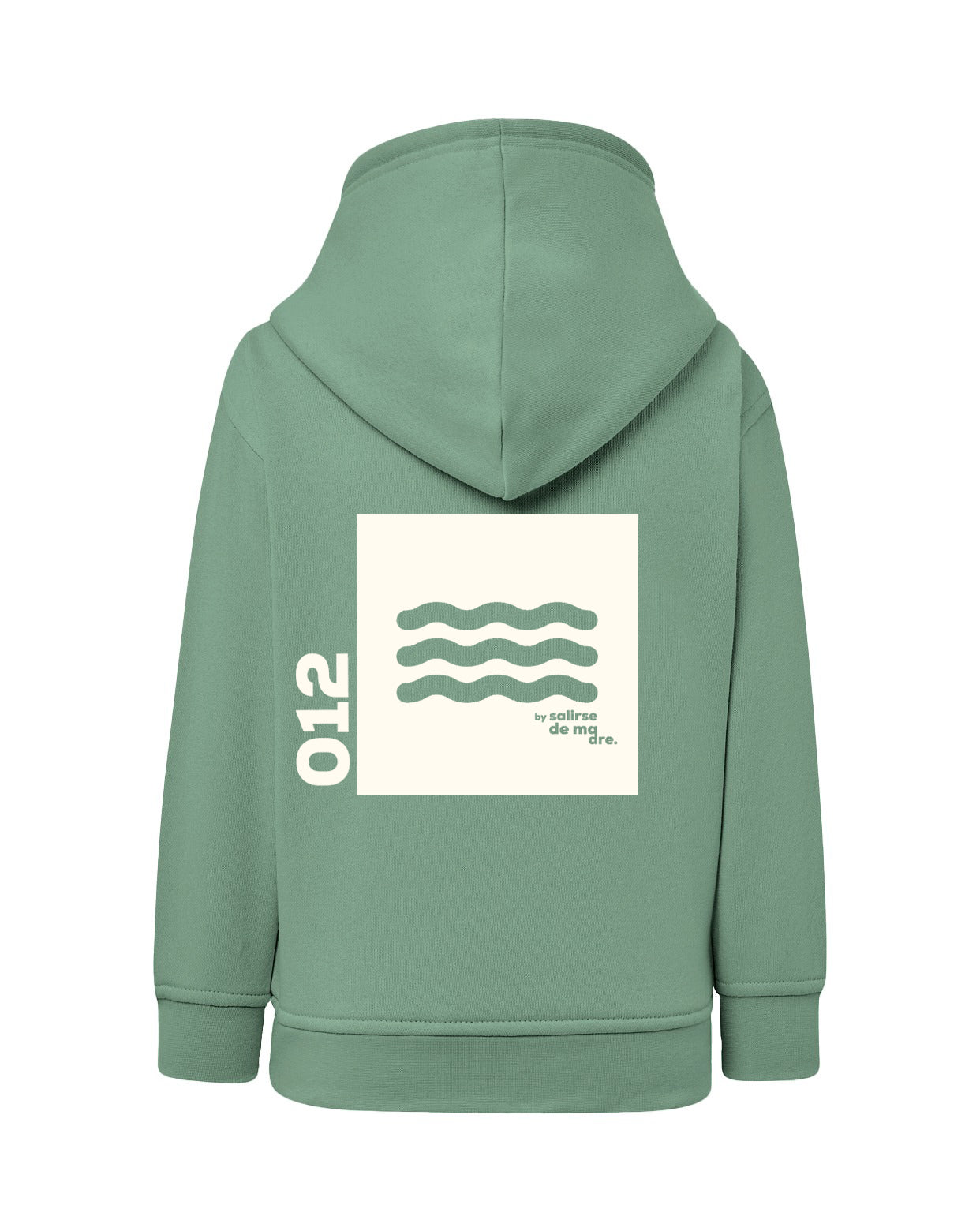 HOODIE "00" VERDE MINT AND CREAM