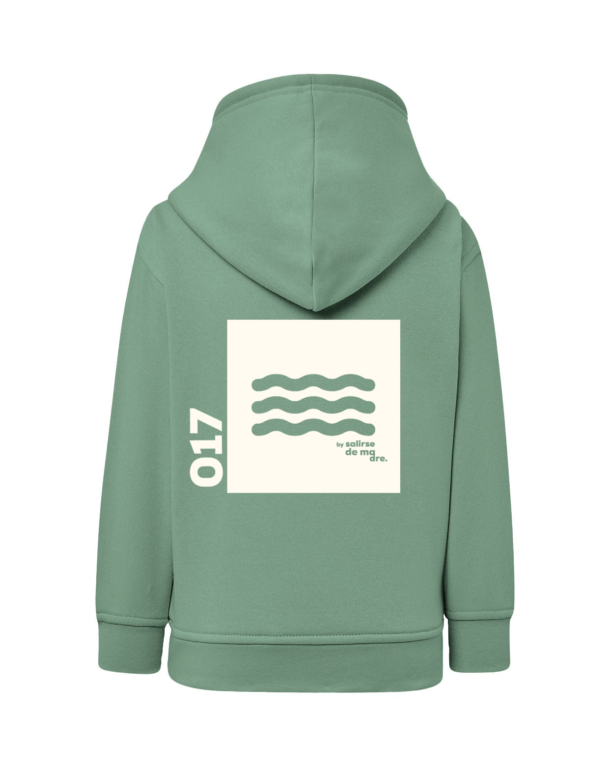 HOODIE "00" VERDE MINT AND CREAM