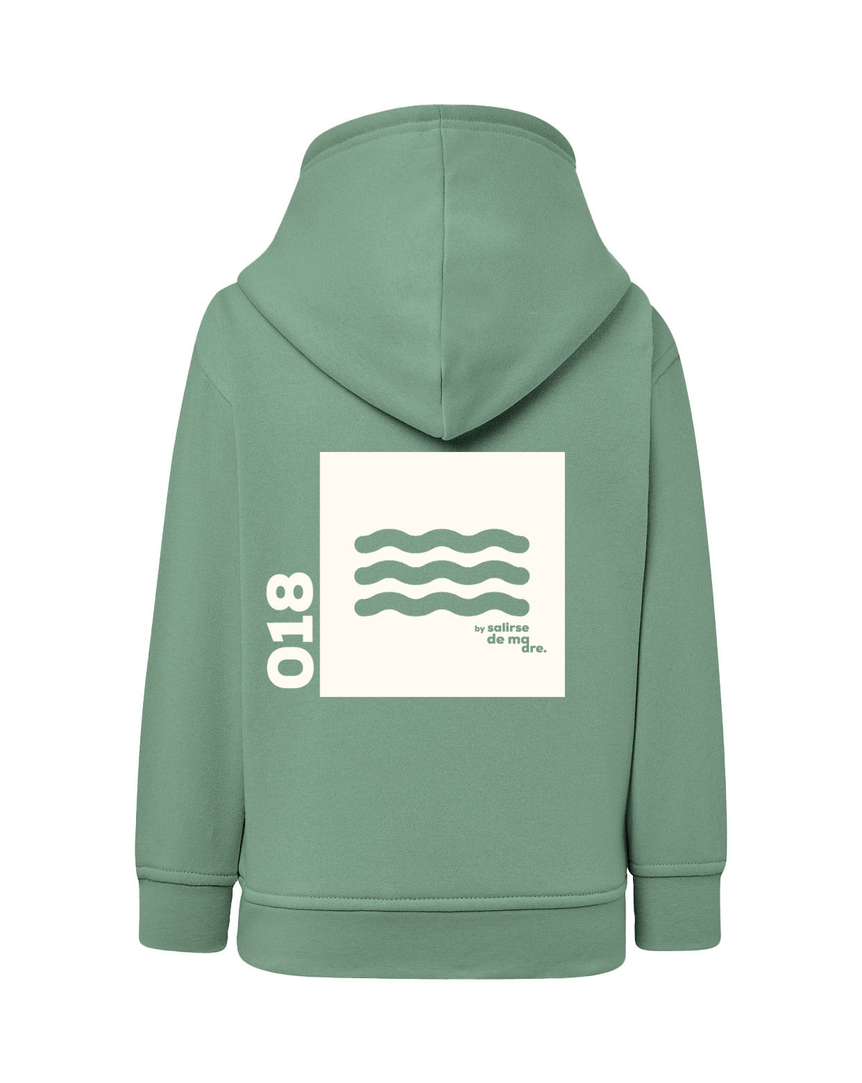HOODIE "00" VERDE MINT AND CREAM