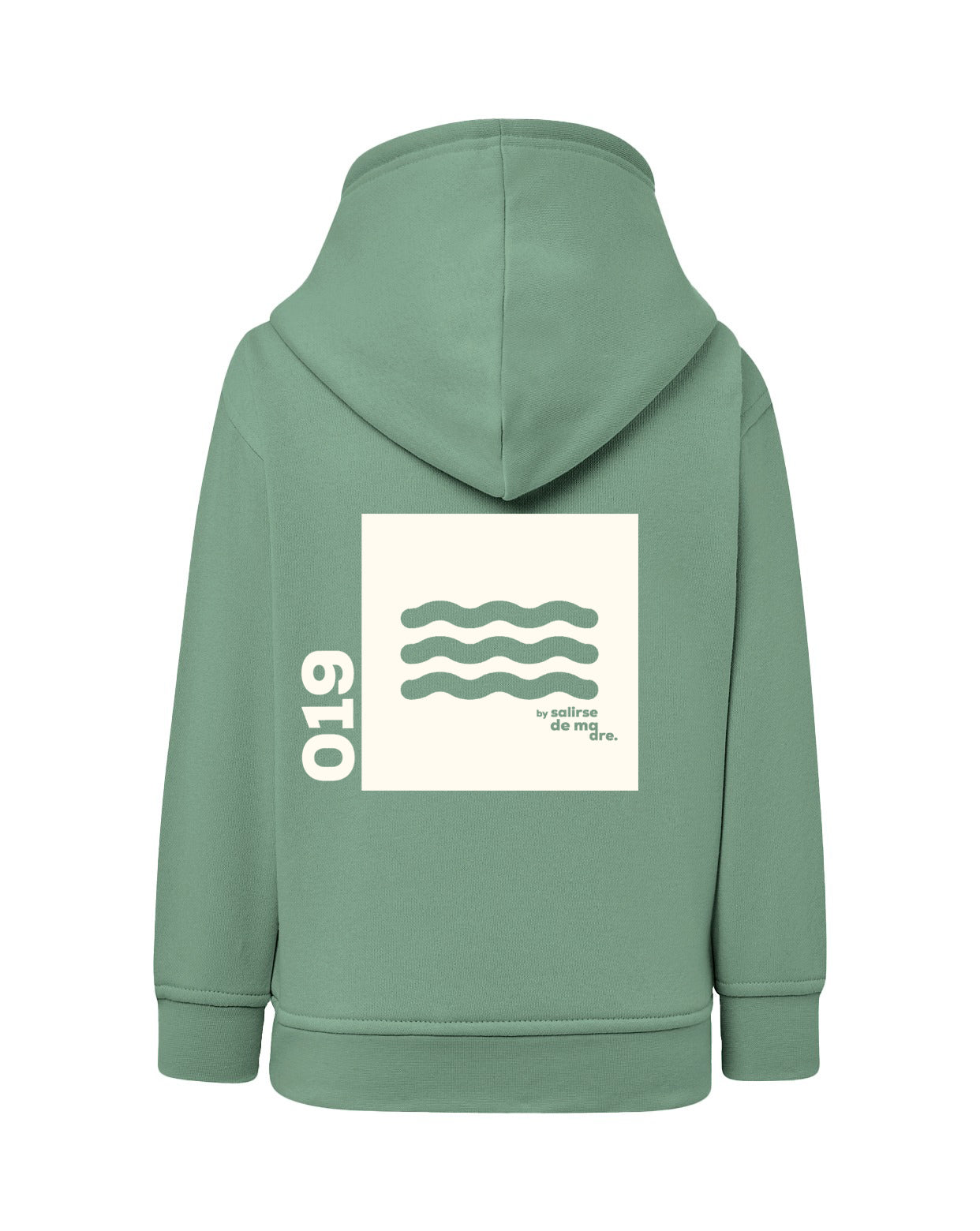HOODIE "00" VERDE MINT AND CREAM