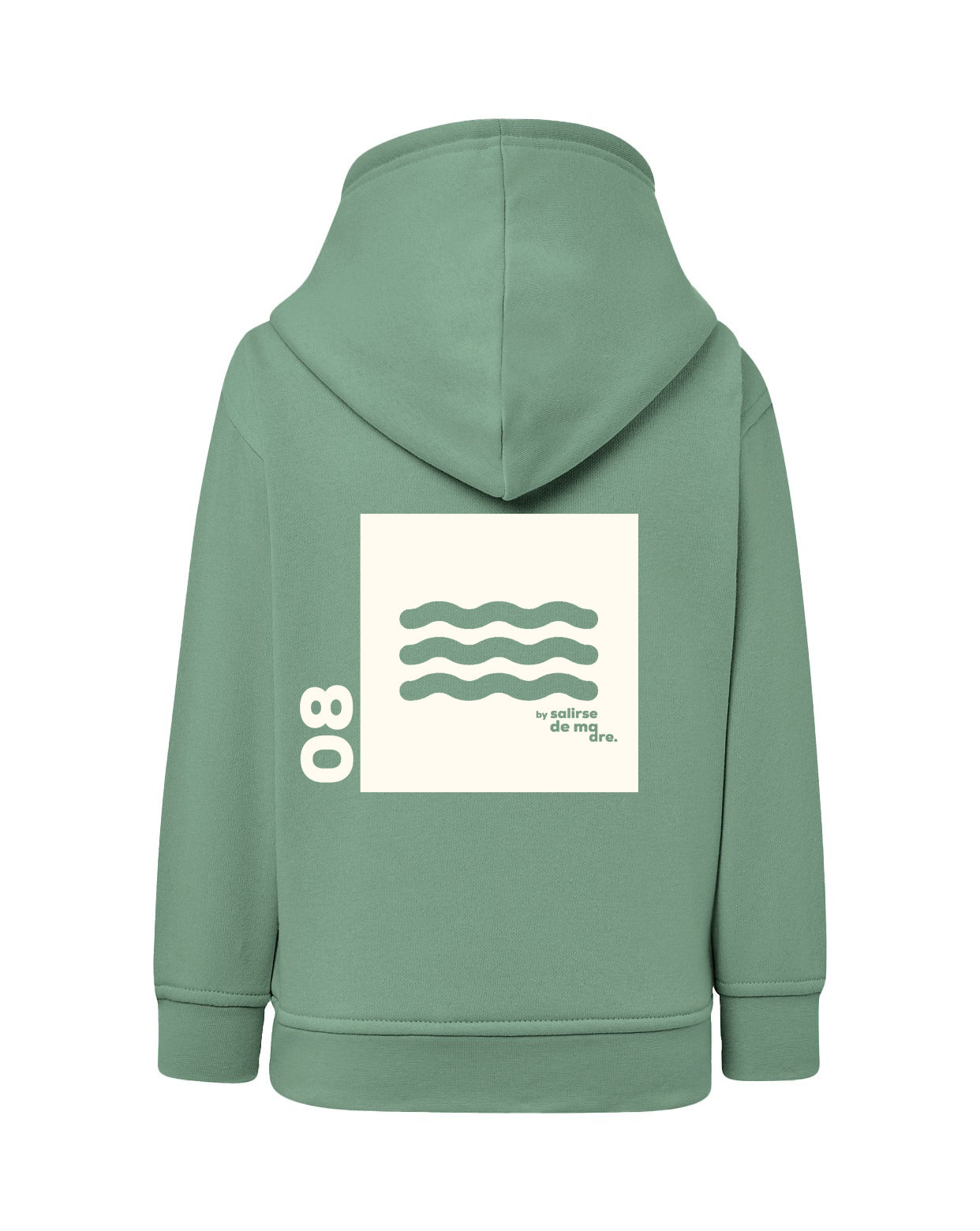 HOODIE "00" VERDE MINT AND CREAM