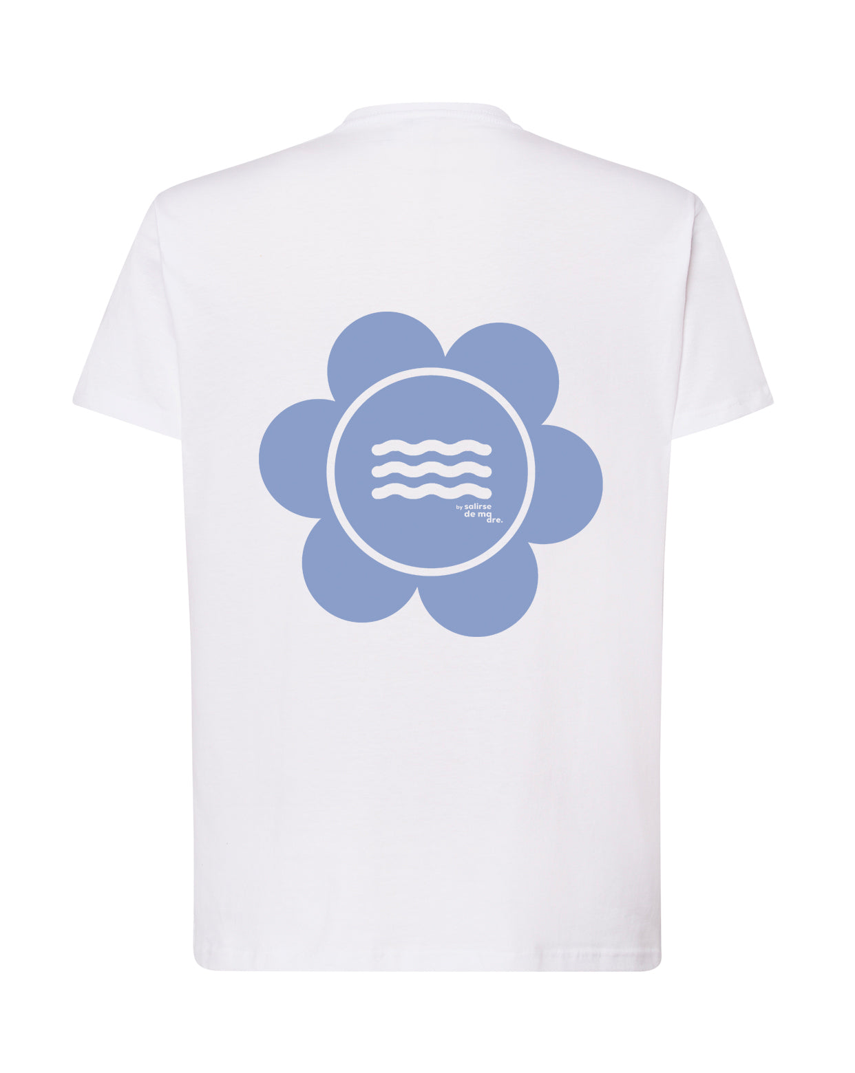 CAMISETA BLANCA "SO MUCH FLOWERS" SOFT BLUE