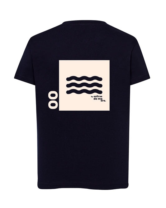 CAMISETA "00" AZUL NAVY AND CREAM