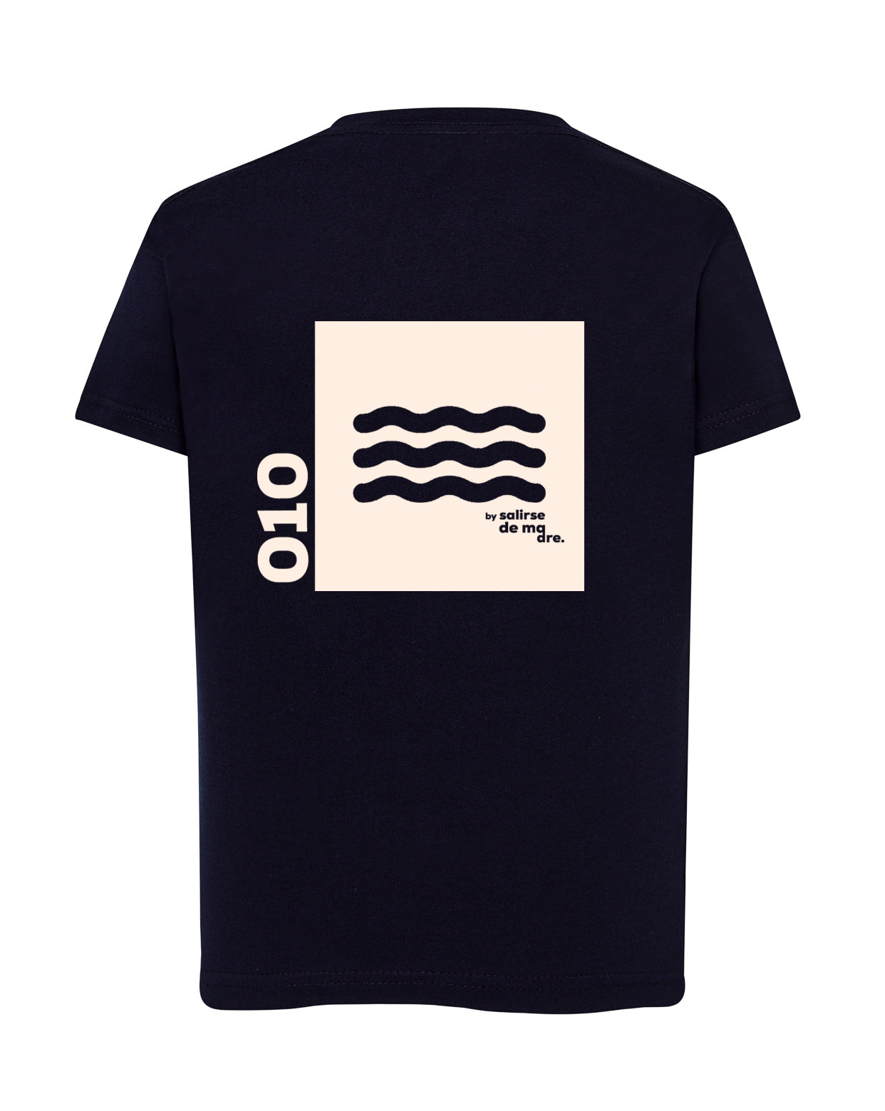 CAMISETA "00" AZUL NAVY AND CREAM