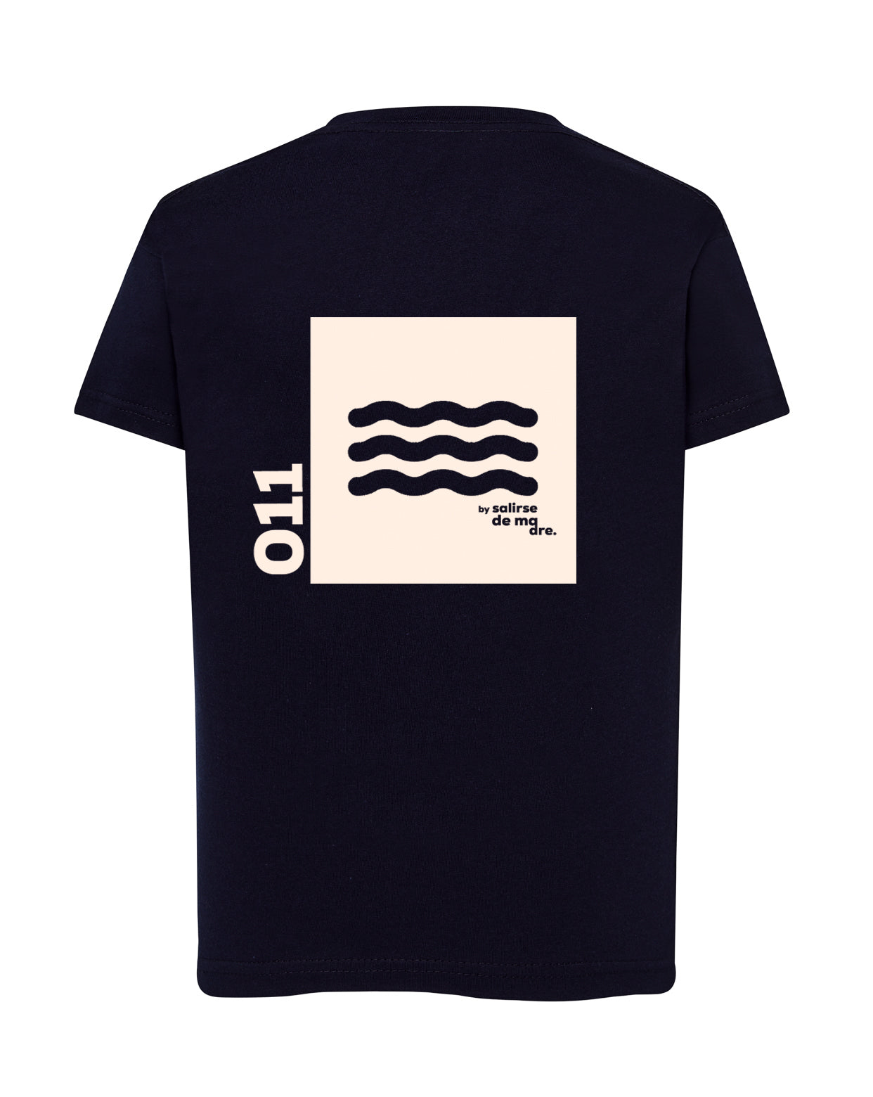 CAMISETA "00" AZUL NAVY AND CREAM