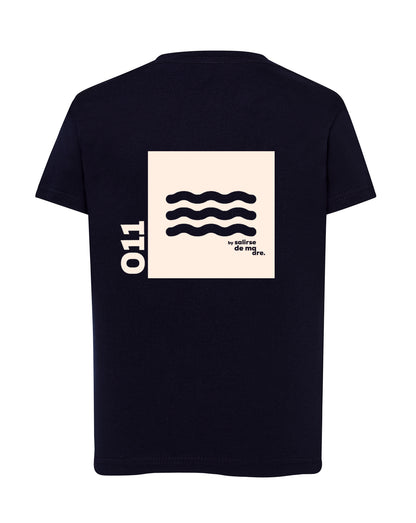 CAMISETA "00" AZUL NAVY AND CREAM