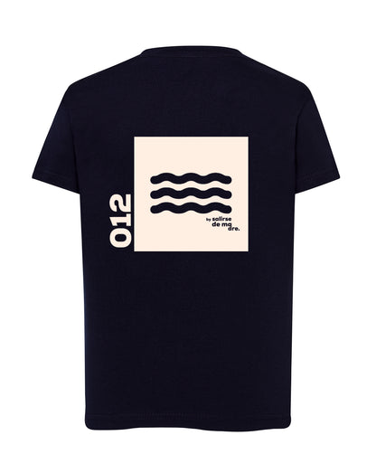 CAMISETA "00" AZUL NAVY AND CREAM