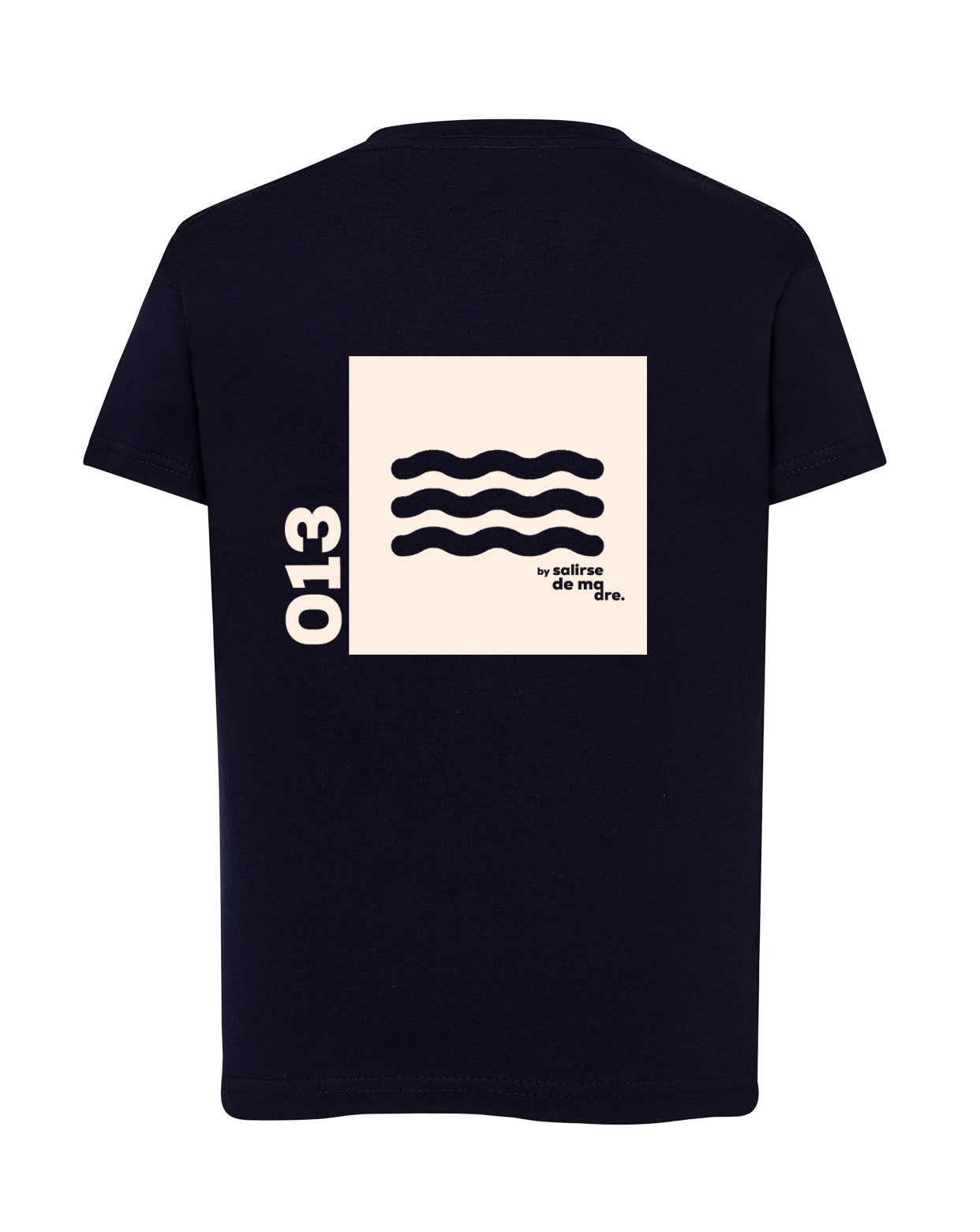 CAMISETA "00" AZUL NAVY AND CREAM