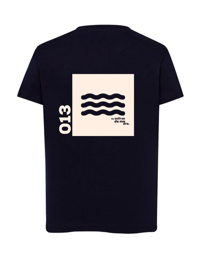 CAMISETA "00" AZUL NAVY AND CREAM