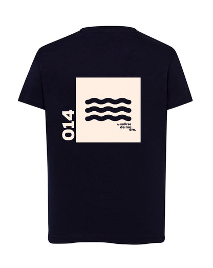 CAMISETA "00" AZUL NAVY AND CREAM