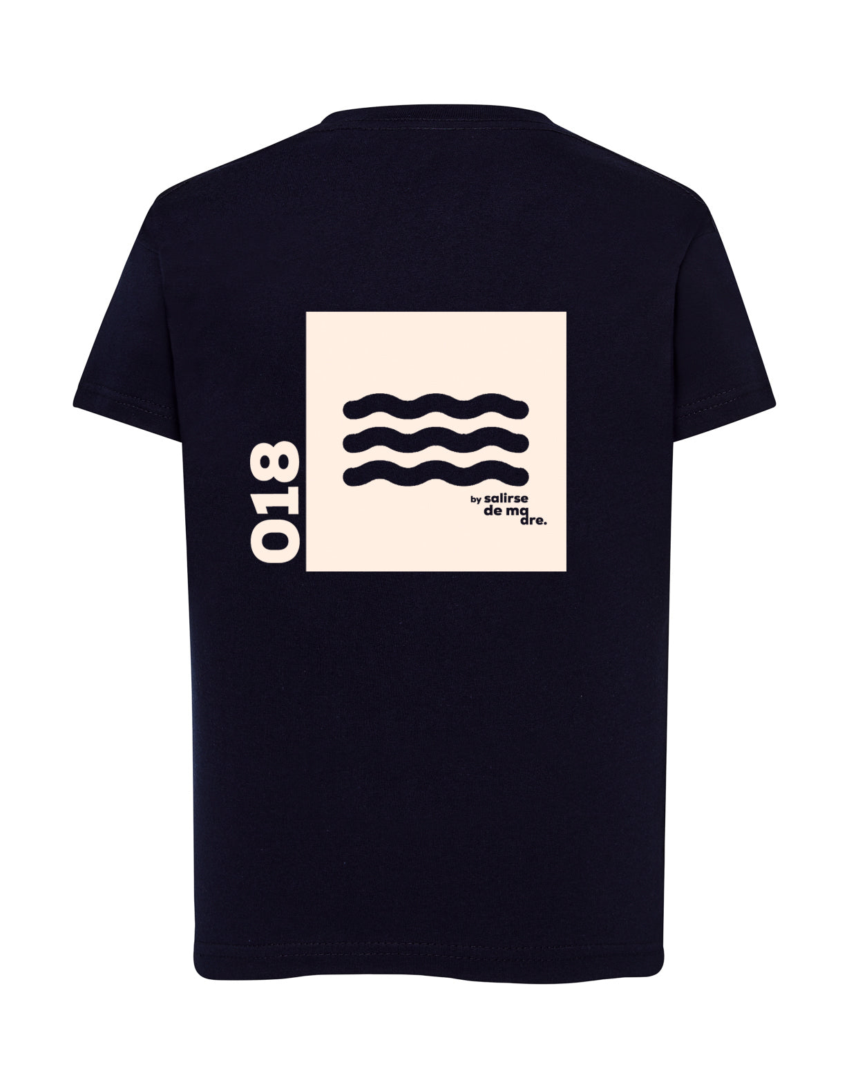 CAMISETA "00" AZUL NAVY AND CREAM